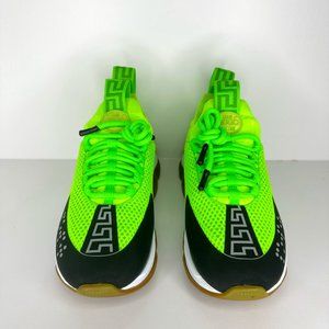 Versace - Lime Green Chain Reaction Sneakers